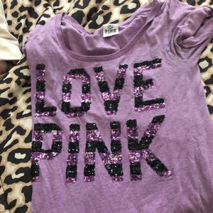 Short Sleeve Love Pink Tee.